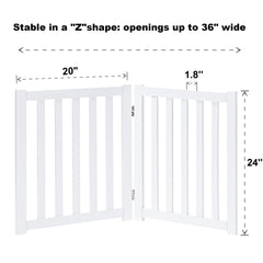 LZRS wooden pet gate with 360-degree hinges enables flexible room configuration.