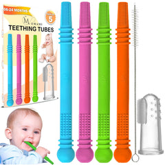 M. Emami Baby Teether Tubes ergonomic grip for tiny hands