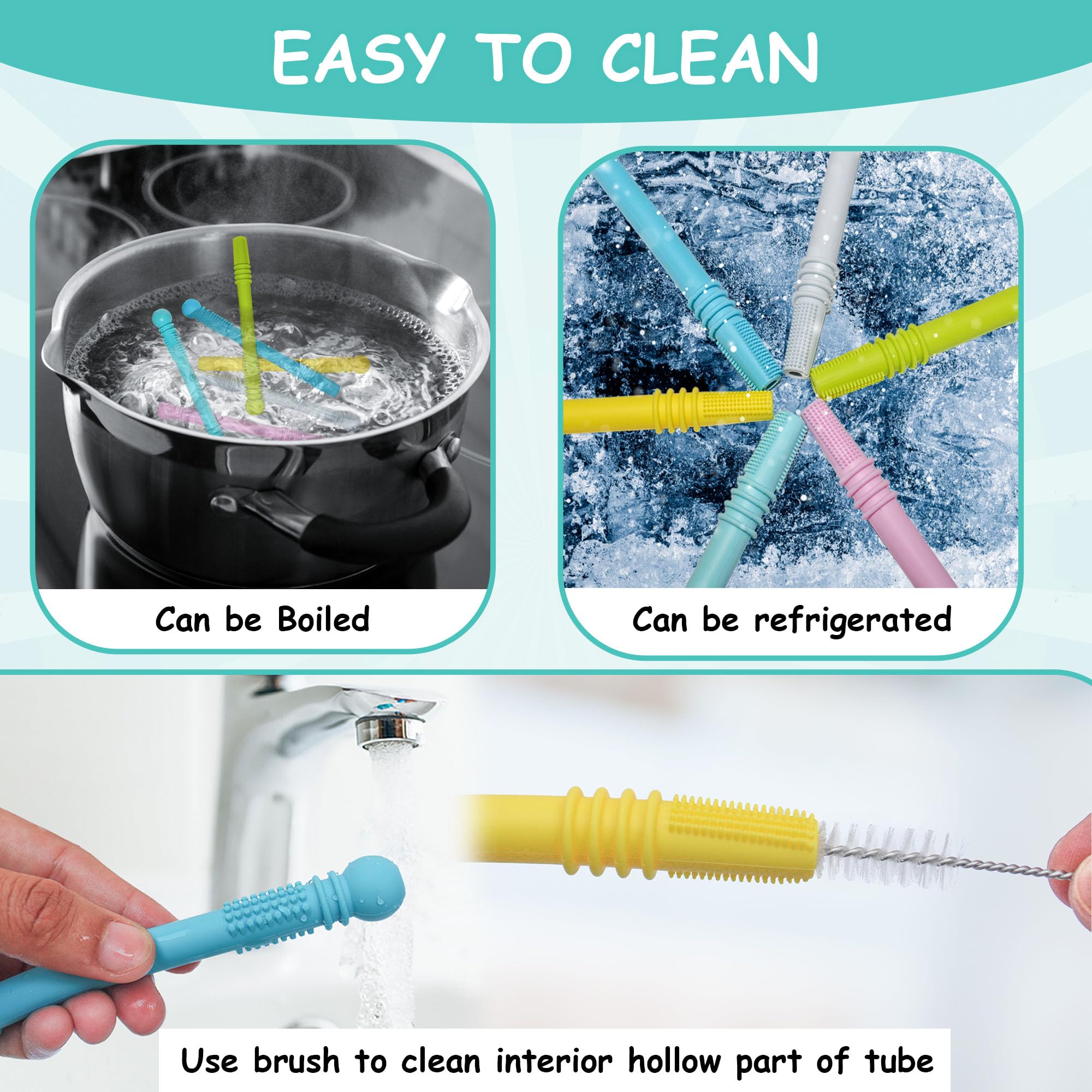 M. Emami teething sticks are dishwasher safe for easy cleaning