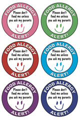 M MeshaKippa kids allergy sticker round 2-inch labels for clear allergen labeling in meals or snacks