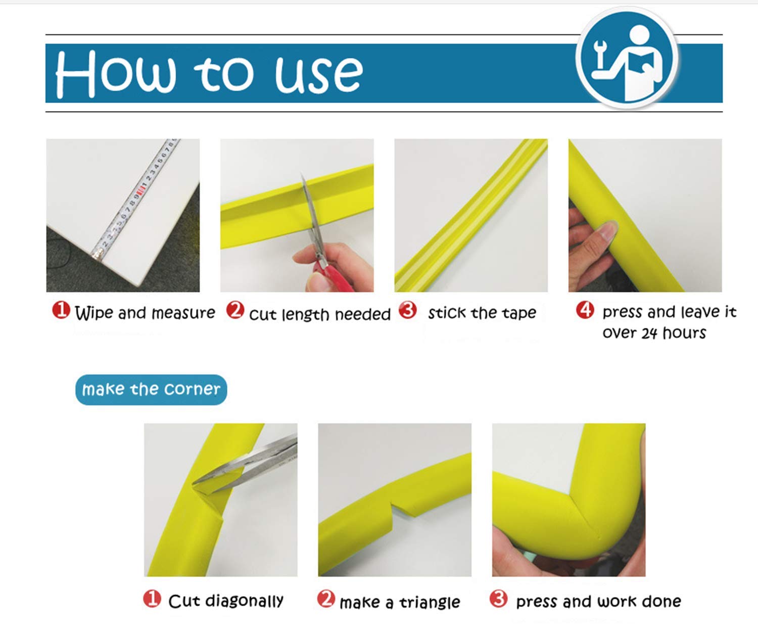 M2cbridge 6.5ft edge guard covering long furniture edge