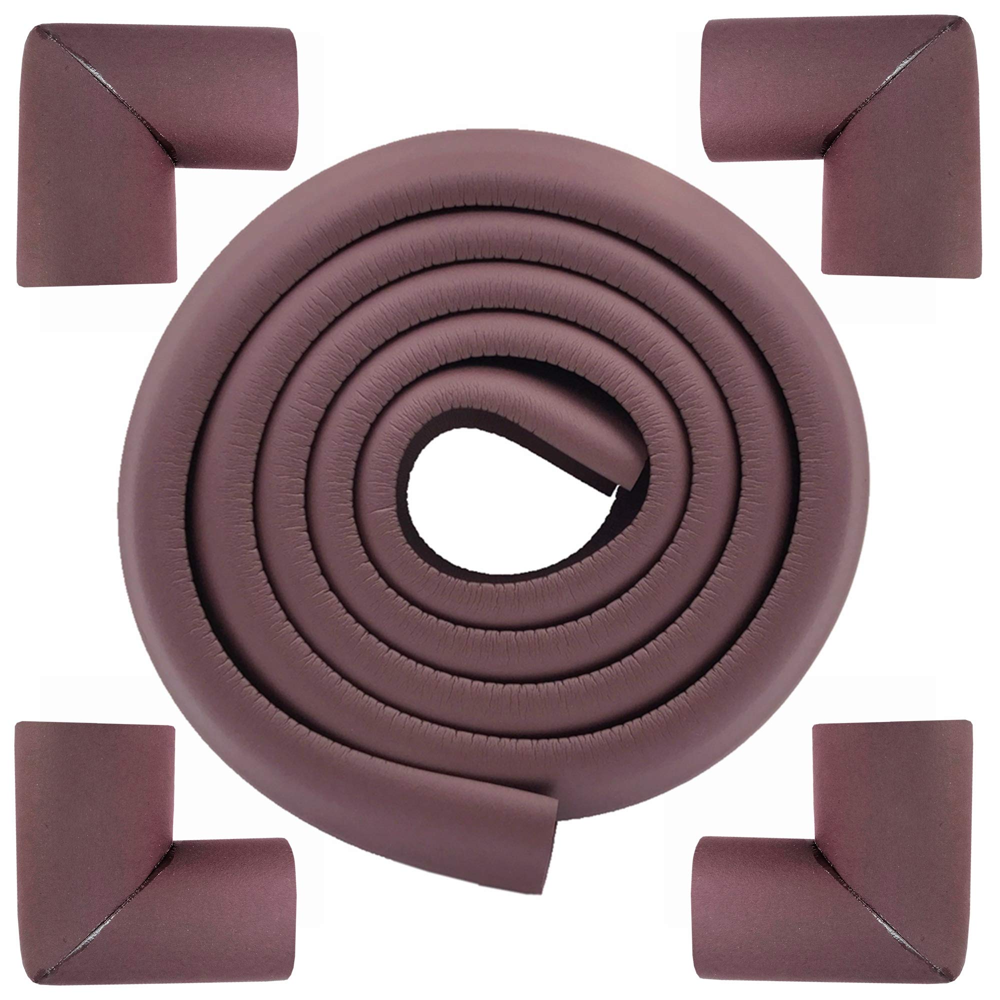 M2cbridge edge protector 2m brown protects furniture edges during play