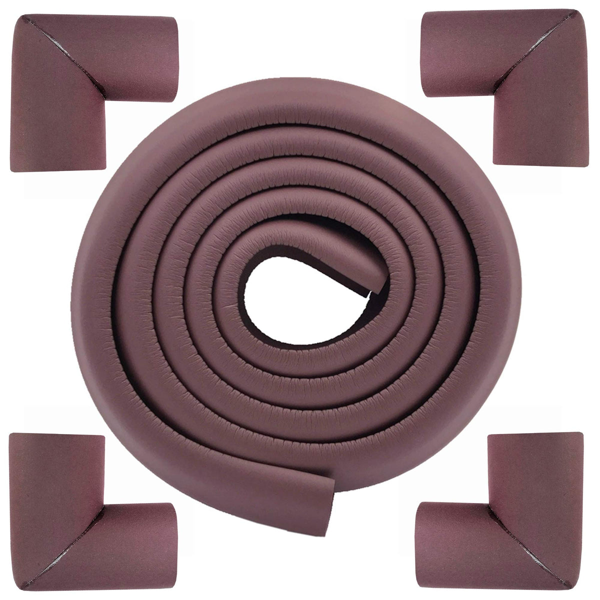 M2cbridge edge protector 2m brown protects furniture edges during play