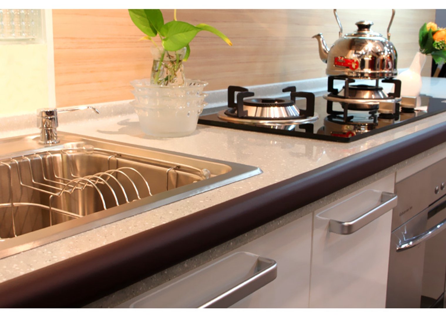 M2cbridge edge protector applied on table surface to reduce bumps