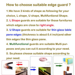 M2cbridge L Shape Edge Protectors on wood shows strong adhesion for furniture edges