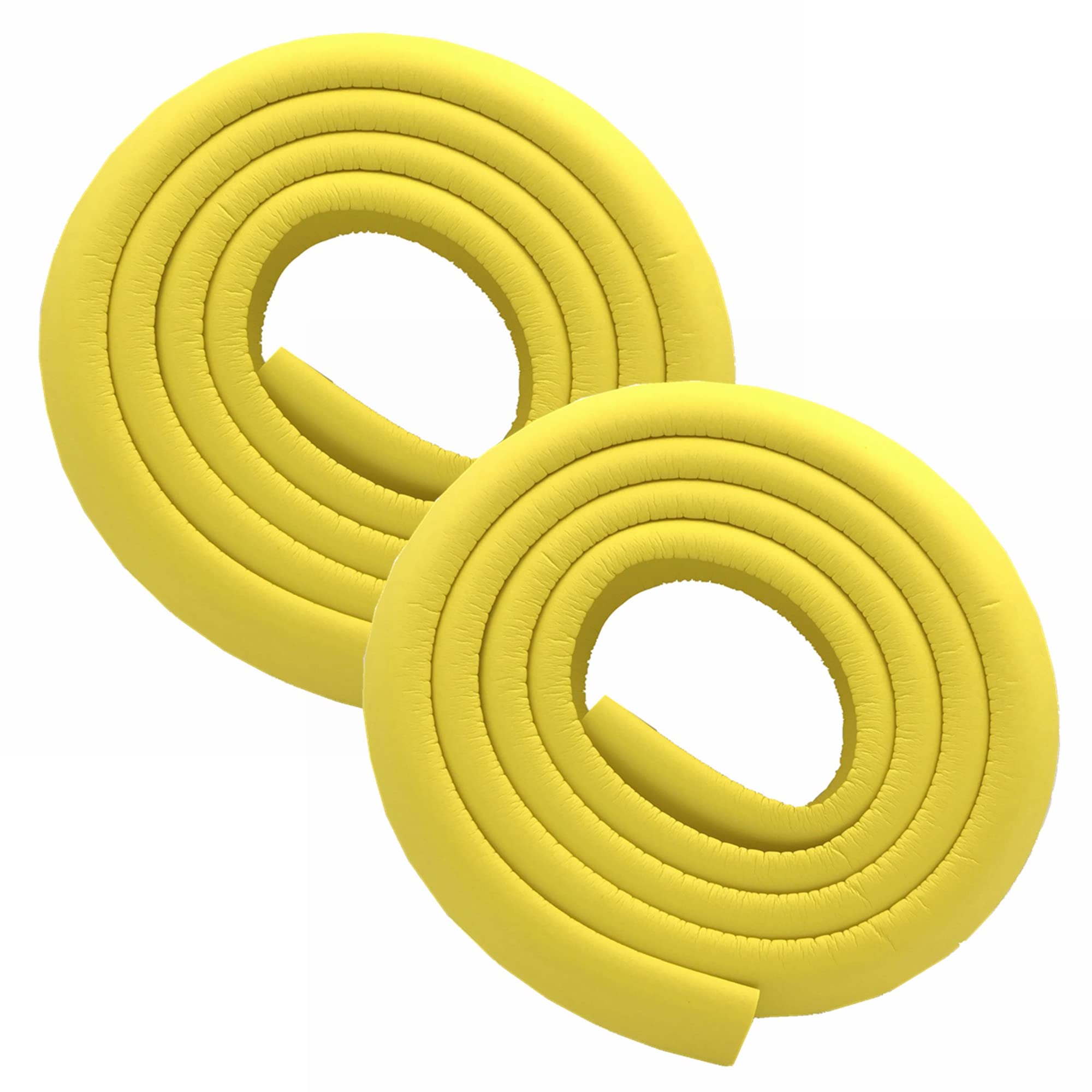 M2cbridge L Shape Edge Protectors yellow closeup showing thick foam cushioning for safer play