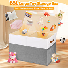 Mabahoo large toy box side handles offer easy transport around the home.