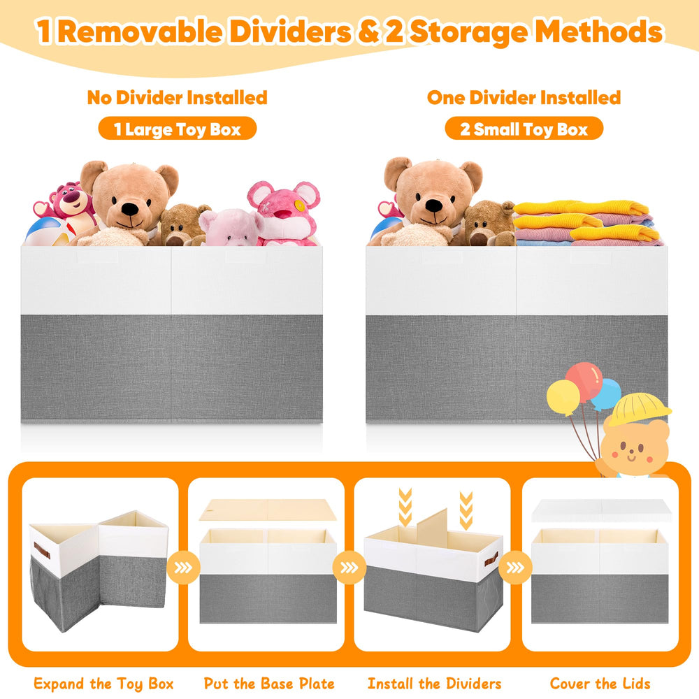 Mabahoo removable divider helps customize space for different items.
