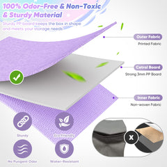 Mabahoo toy box side mesh pockets keep small items within easy reach