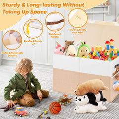 Mabahoo toy box side mesh pocket for small items