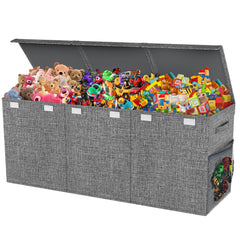 Mabahoo extra large toy box chest with lids, keeping playroom organized.