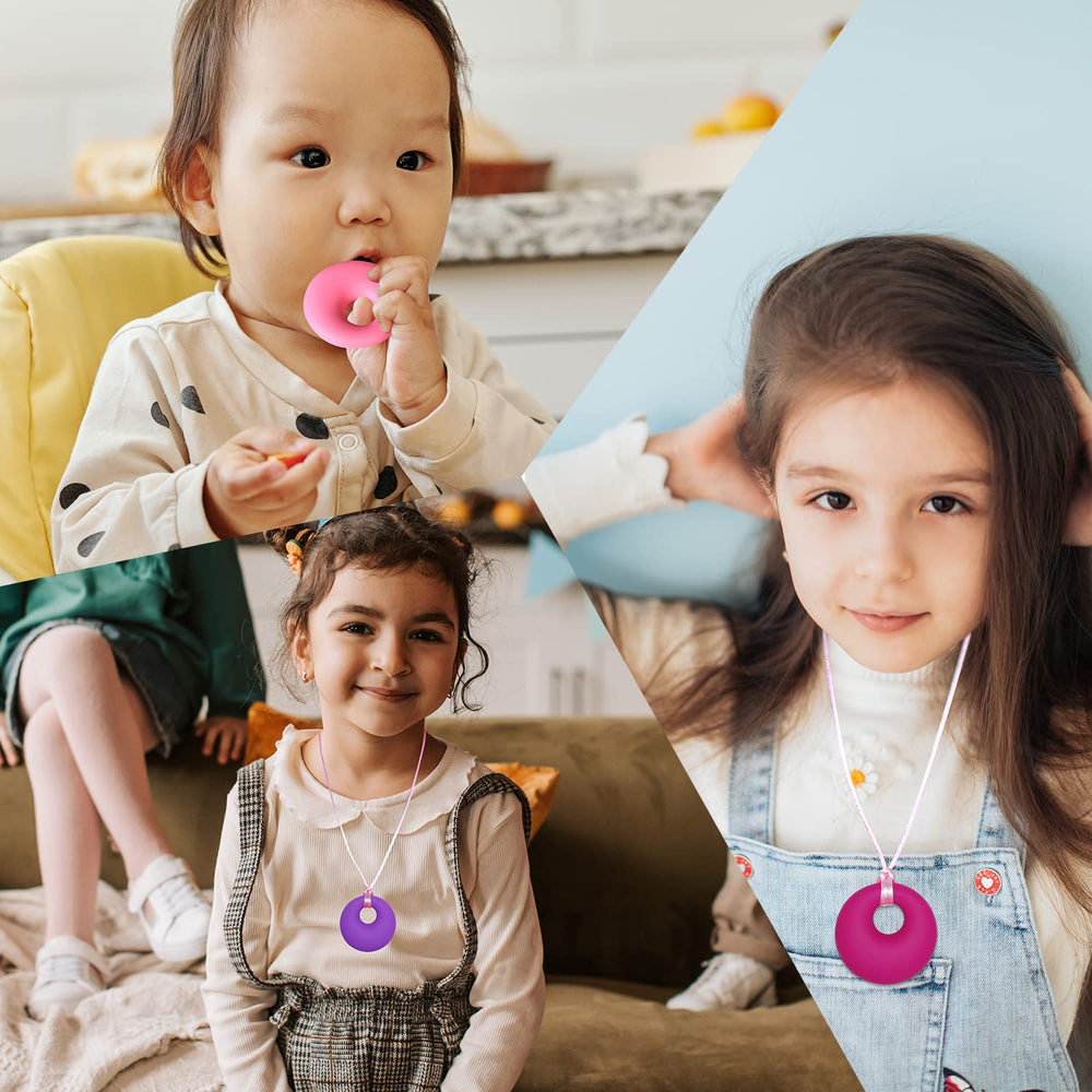 MaberryTech Direct butterfly chew necklace keeps tiny hands engaged and confident.