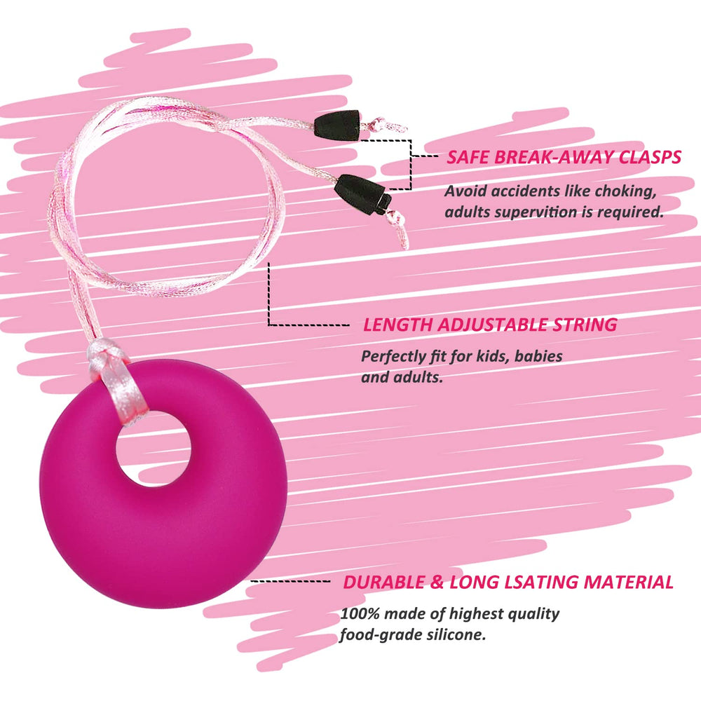 MaberryTech Direct ice cream chew necklace offers fidget-friendly texture for anxiety relief.
