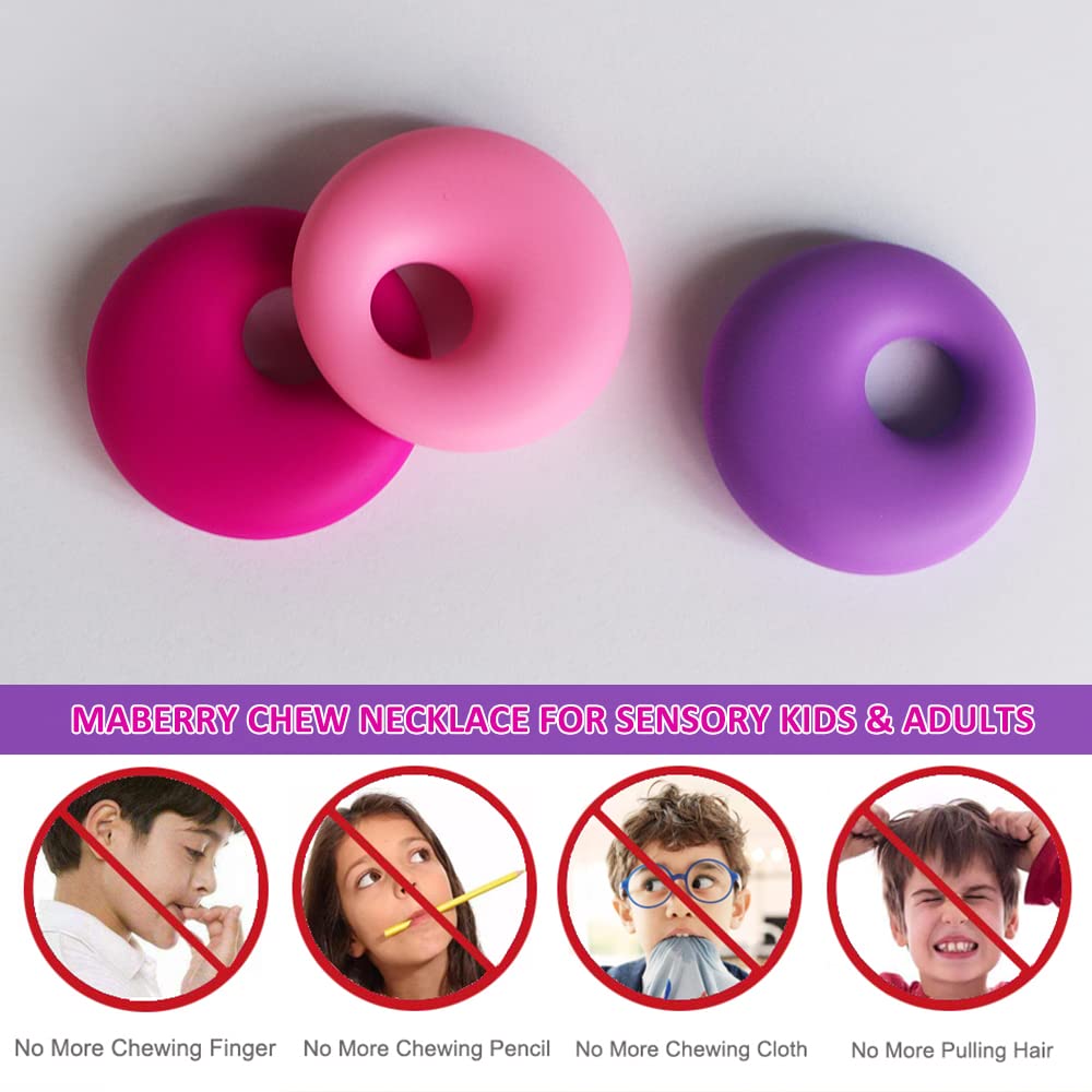MaberryTech Direct lollipop chew necklace enables discreet sensory input in classrooms.