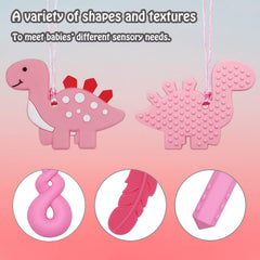 MaberryTech Direct chew necklace diamond highlights tactile texture for anxiety relief.