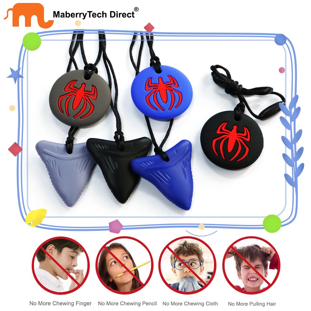 MaberryTech Direct sensory necklace supports calm moments during school or home tasks.