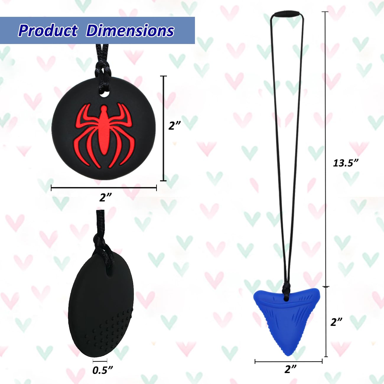 MaberryTech Direct chew necklace easy-cleaning design for quick sanitation after use.