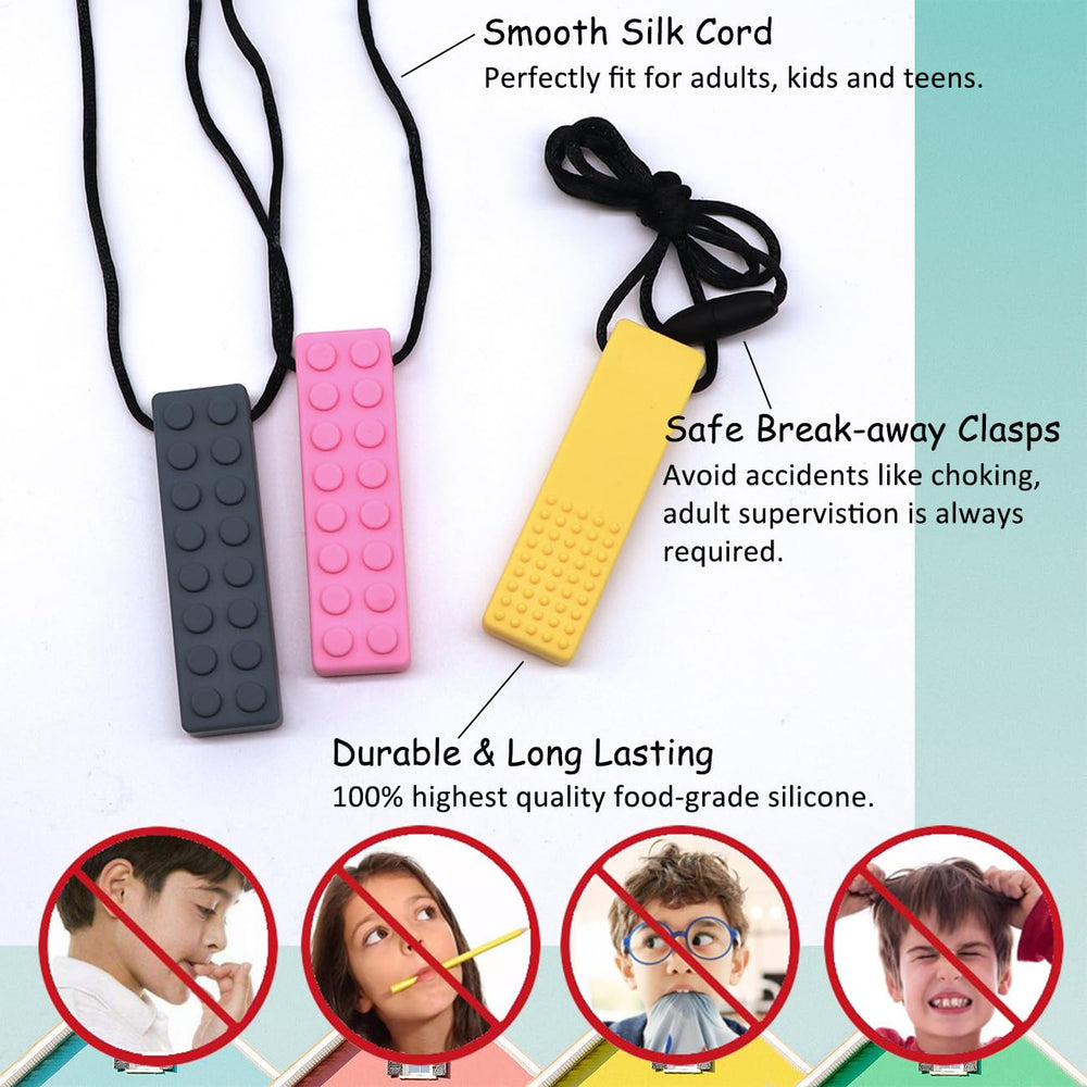 MaberryTech Direct comforting chew necklace for calm focus during quiet time