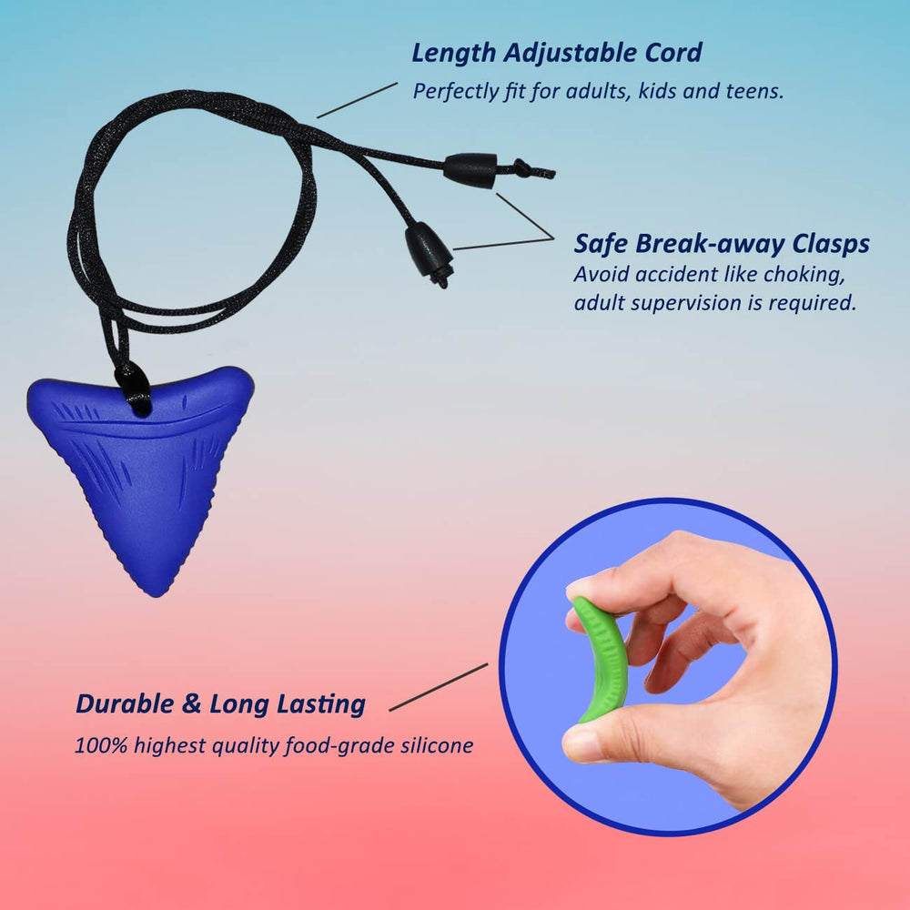 MaberryTech Direct sensory chew necklace with adjustable strap for safe, comfortable wear