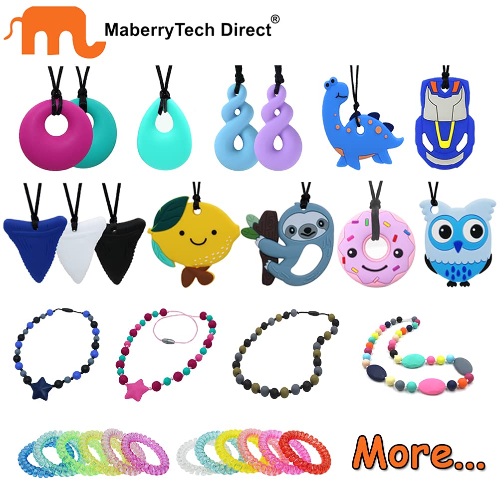 MaberryTech Direct sensory chew necklace mermaid offers discreet oral motor support