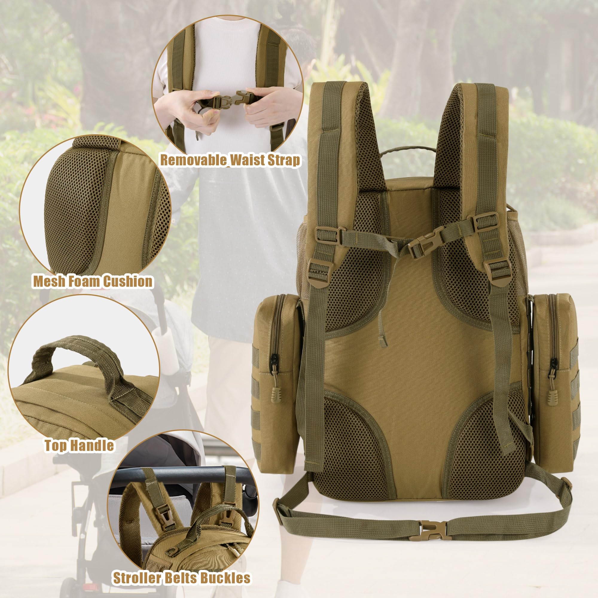 MABOZOO detached bags attach for flexible packing on short trips.