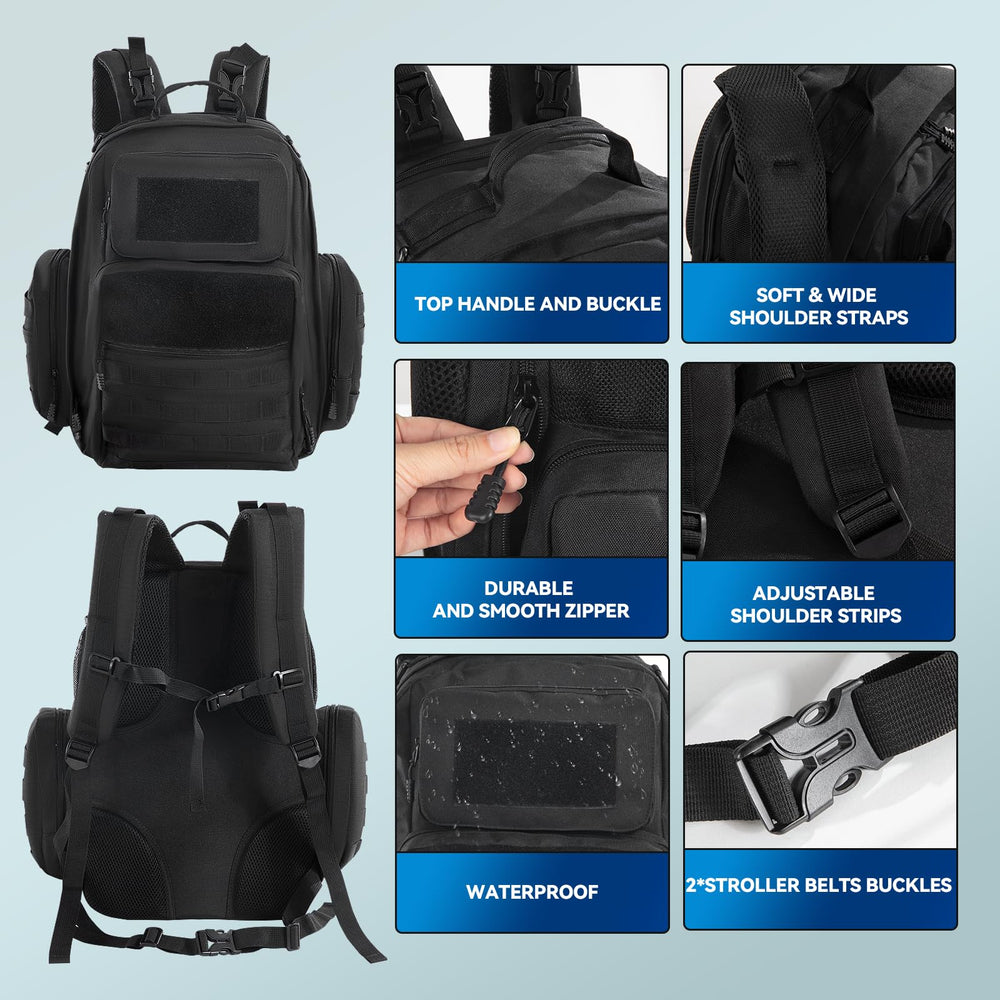 MABOZOO diaper bag backpack waterproof changing pad ready for outdoor diaper changes.