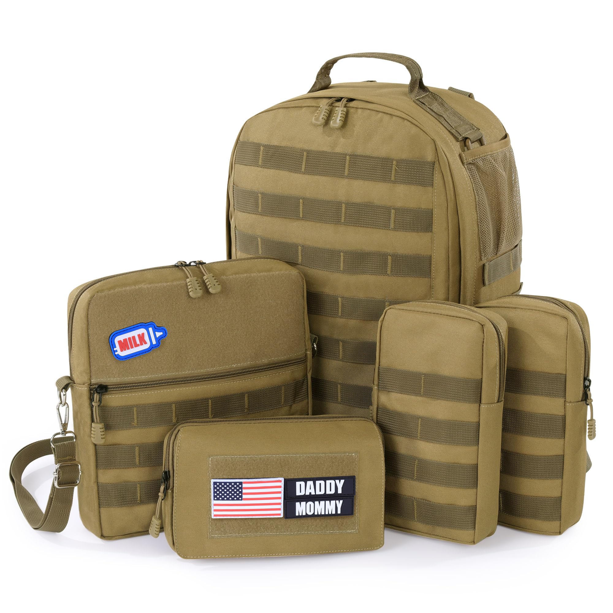 MABOZOO main diaper bag backpack showcases roomy storage for baby essentials.