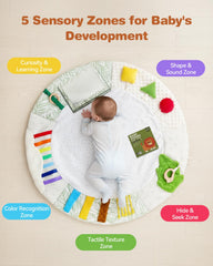 Macabaka baby-safe mirror toy promotes visual tracking and curiosity.