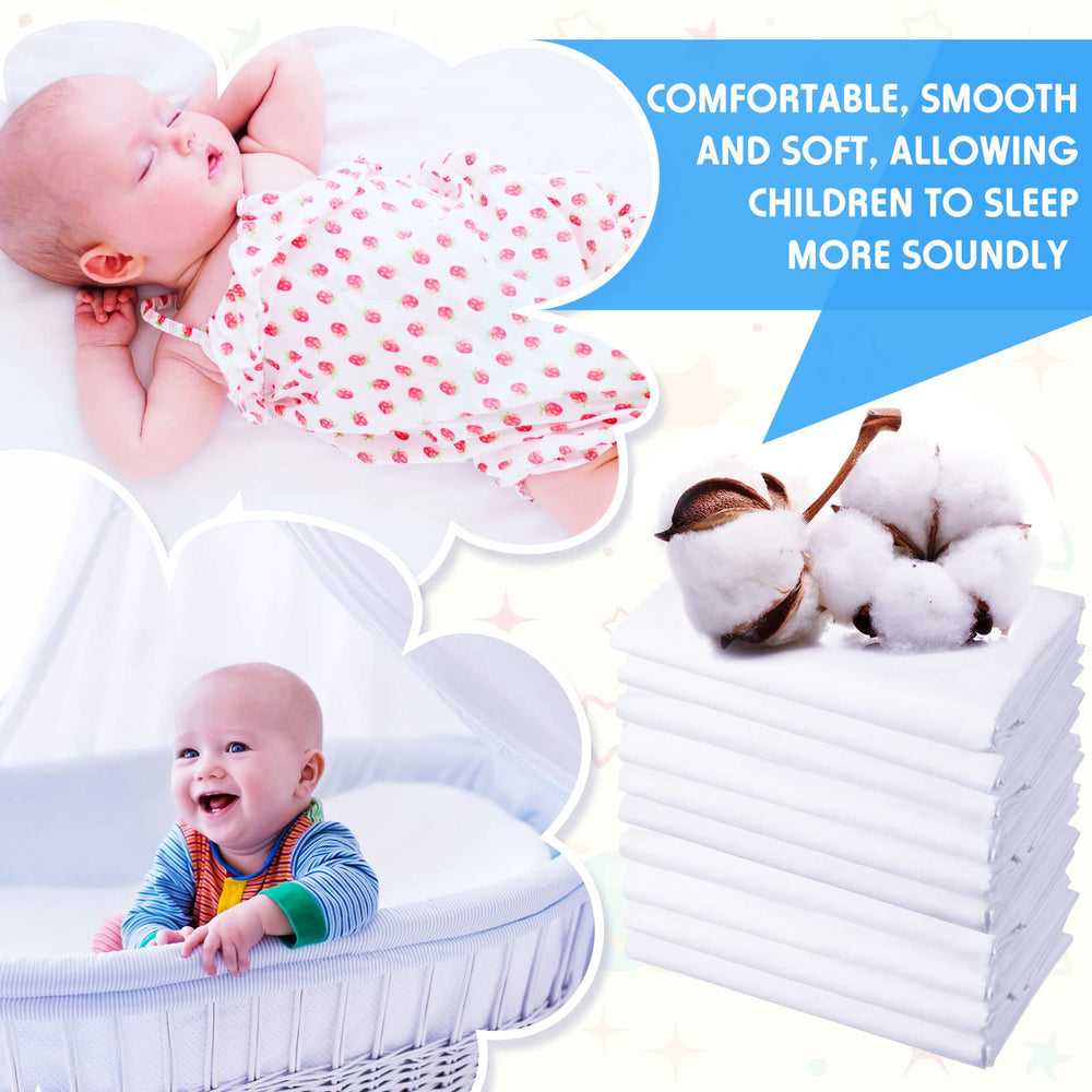 Macarrie lightweight cot sheets designed for travel and daycare use