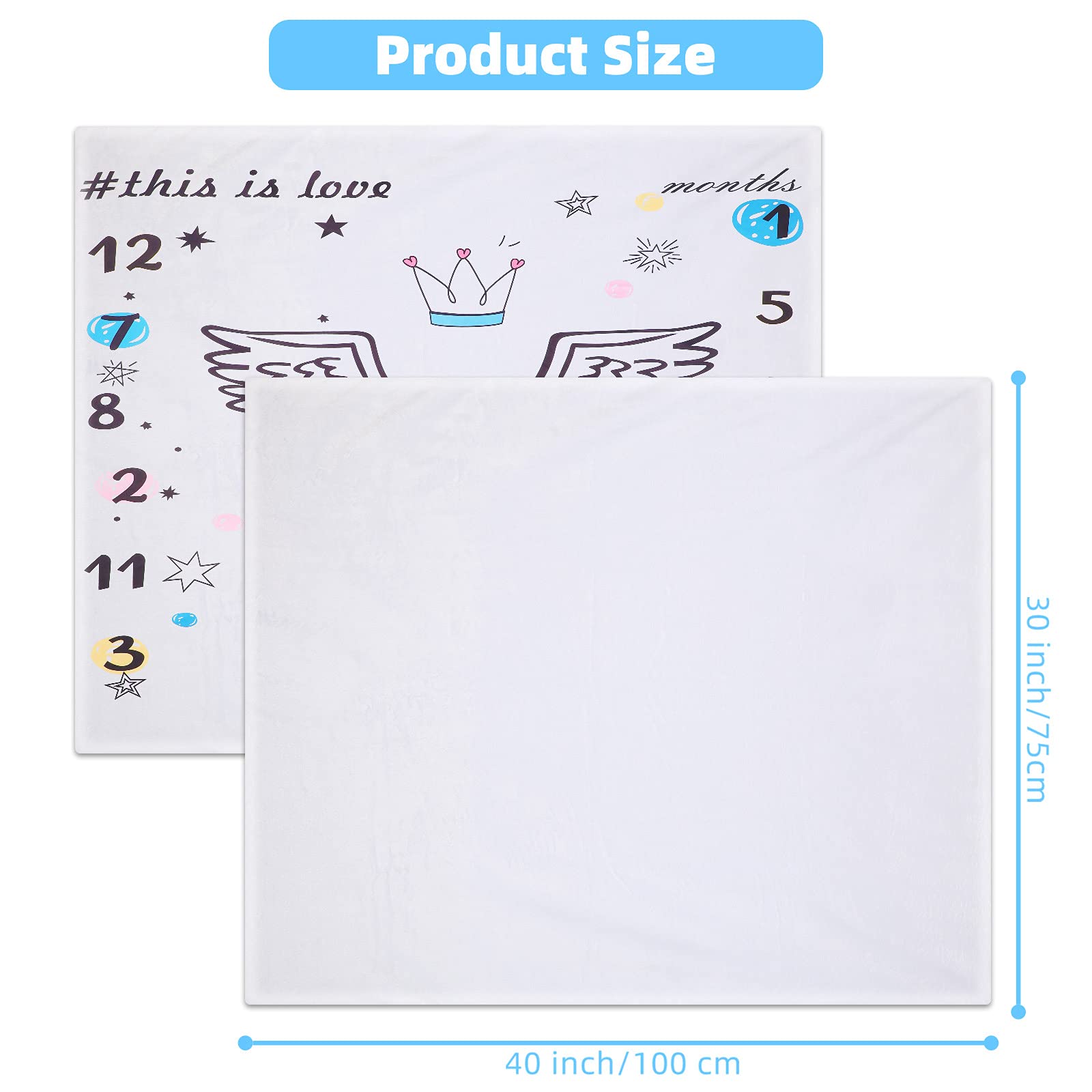 Macarrie diy-patterns baby swaddle blanket close-up shows soft flannel texture