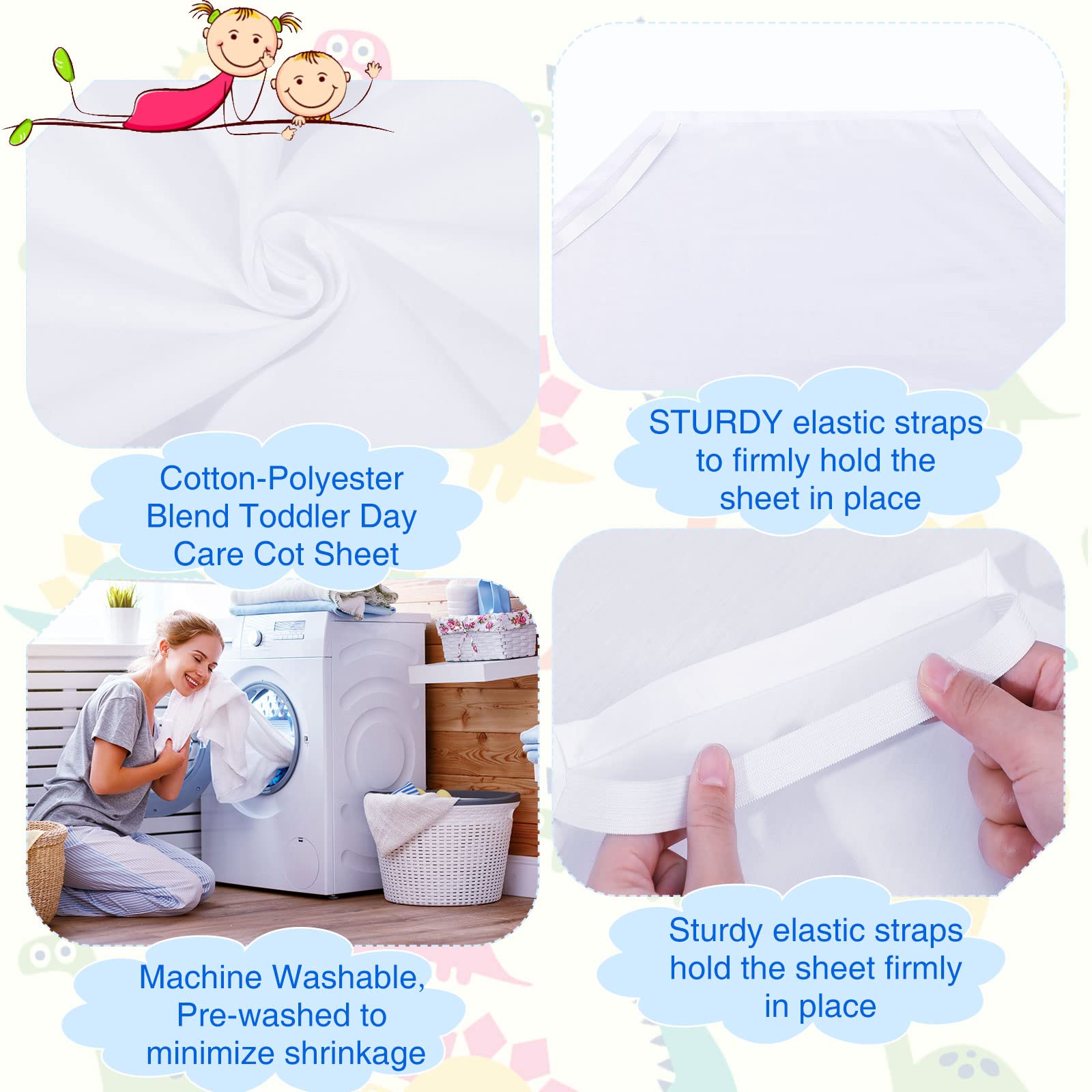 Macarrie pure cotton sheets offer soft touch and breathable comfort.