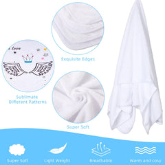Macarrie soft-flannel baby blanket close-up emphasizes warm, skin-friendly material