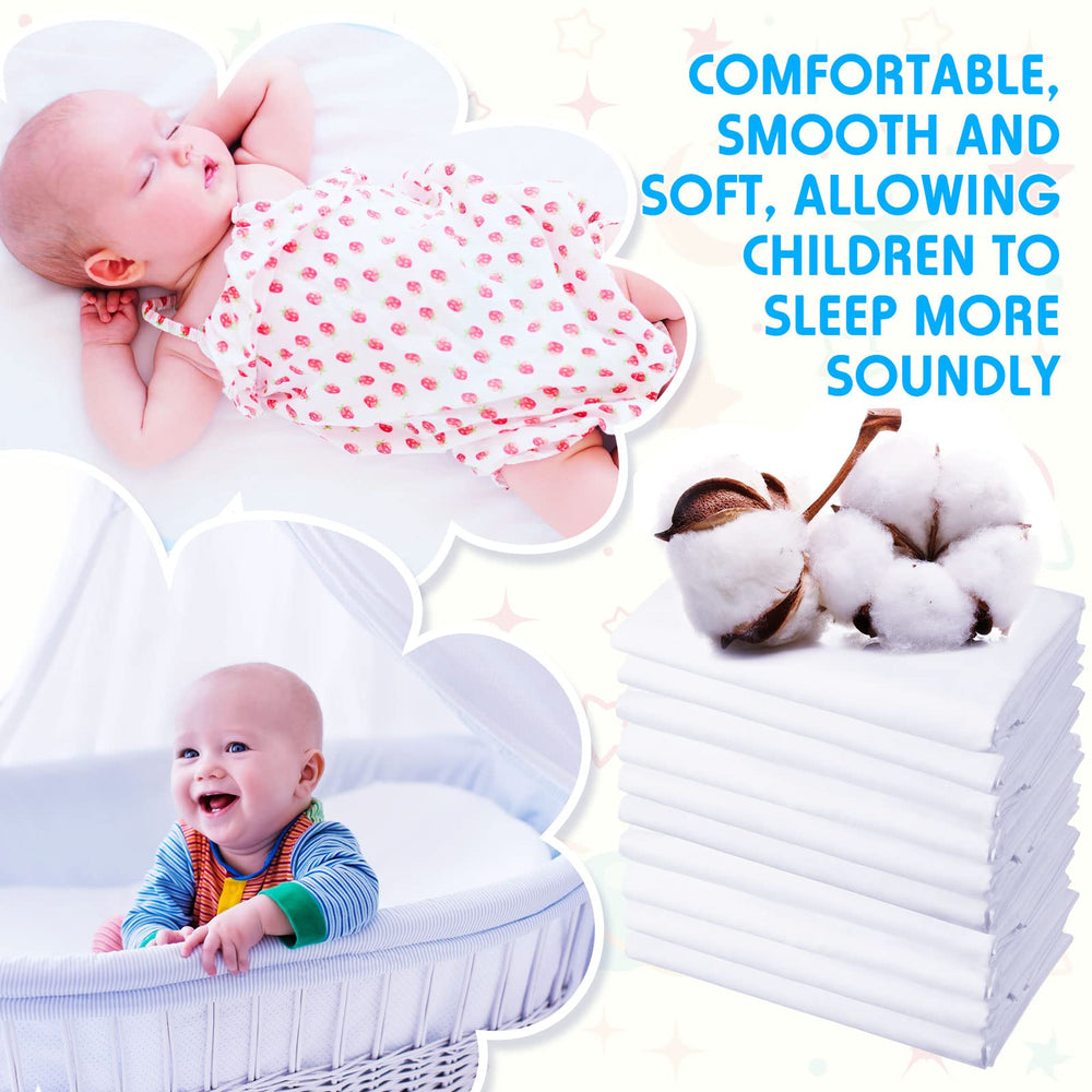 Macarrie standard size cot sheets fit 51x23 beds for everyday use.