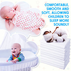 Macarrie standard size cot sheets fit 51x23 beds for everyday use.