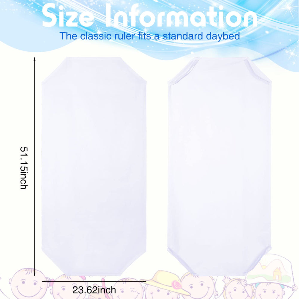 Macarrie white breathable cot sheets promote good air flow during rests.