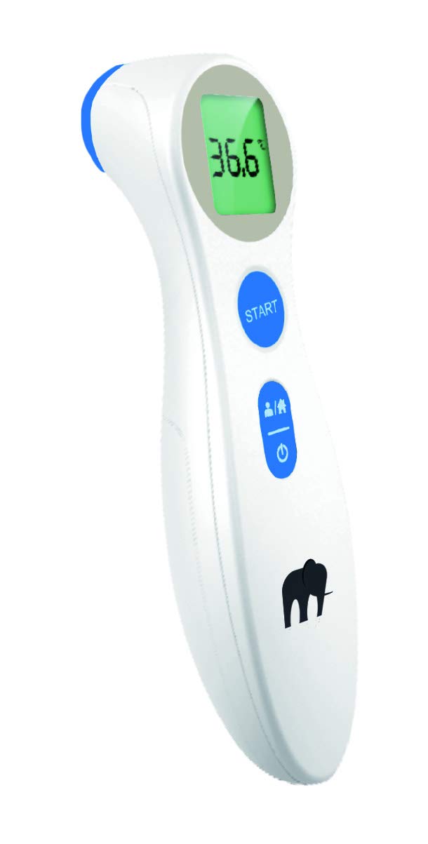 MACCURATE forehead thermometer no-touch measurement for quick, safe family checks.