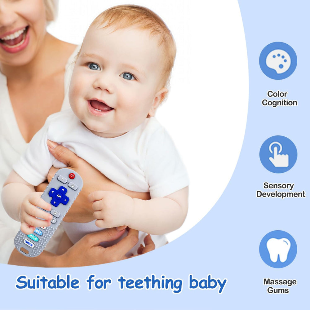 MACLUD teether gift packaging, ready for baby showers.