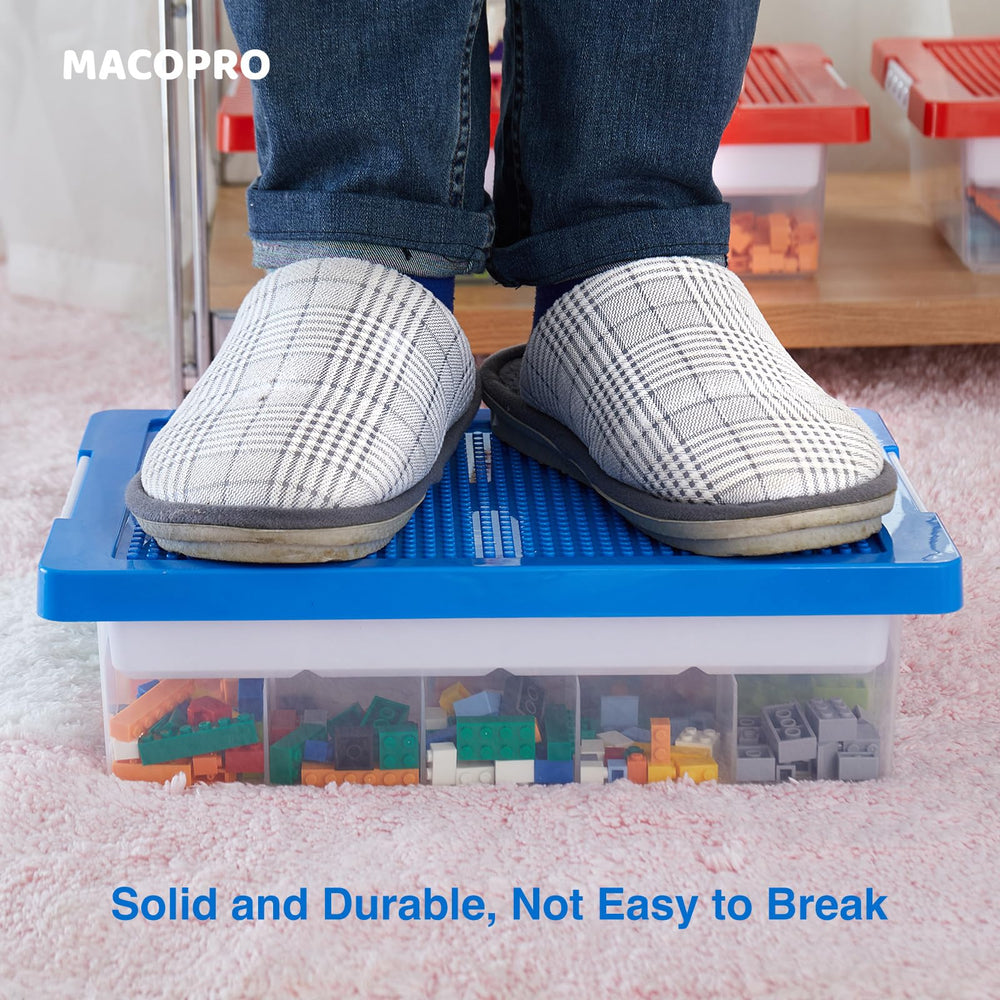 Removable tray from MACOPRO organizer for quick brick access.