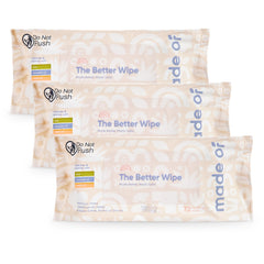 MADE OF Organic Sensitive Baby Wipes pack front showing fragrance-free formula for delicate skin