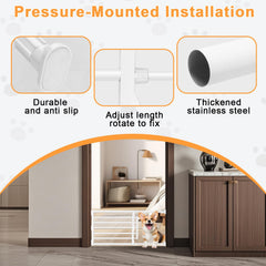 Maerd Short Dog Gate step-over design enables easy passage.