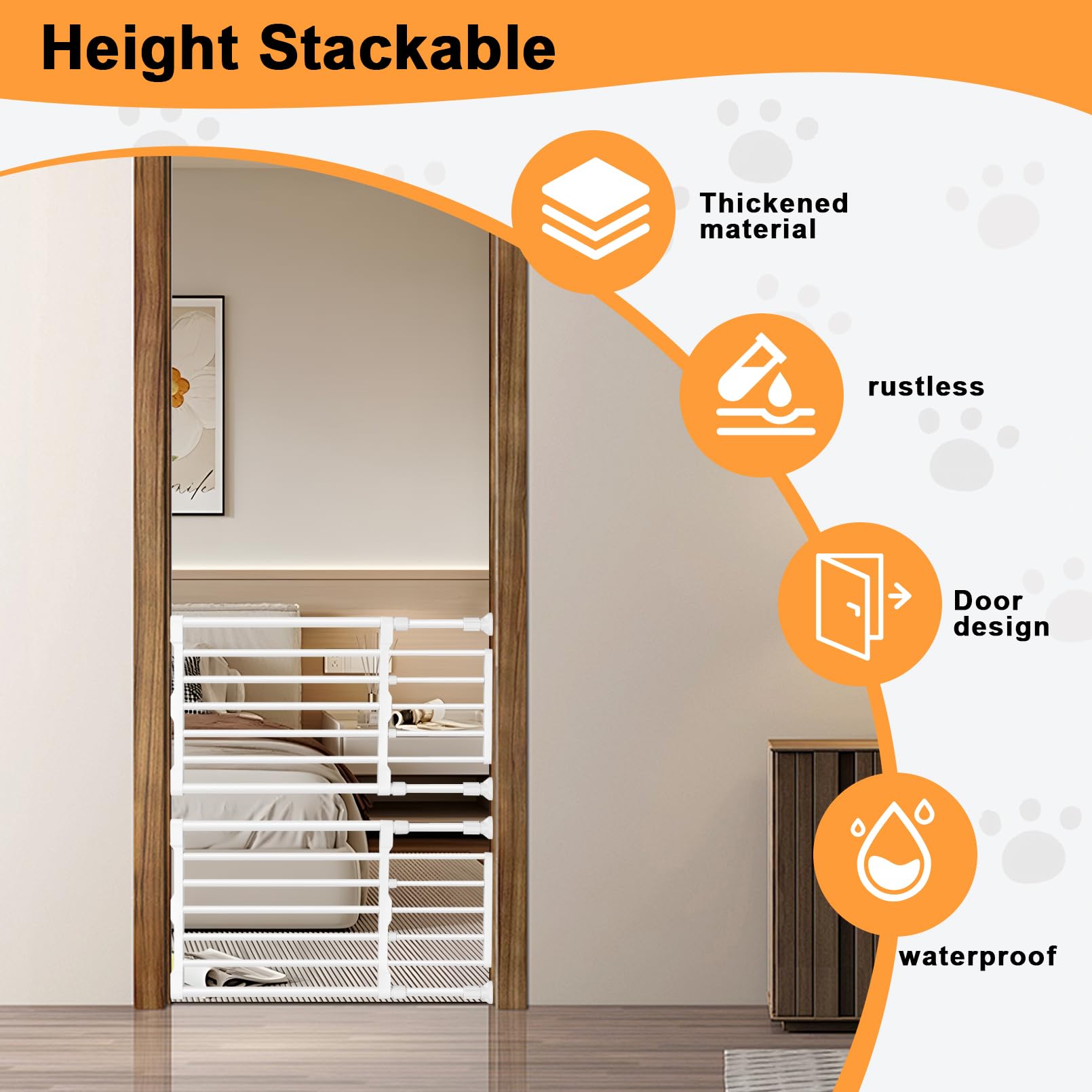Maerd Short Dog Gate sturdy materials for daily use and durability.