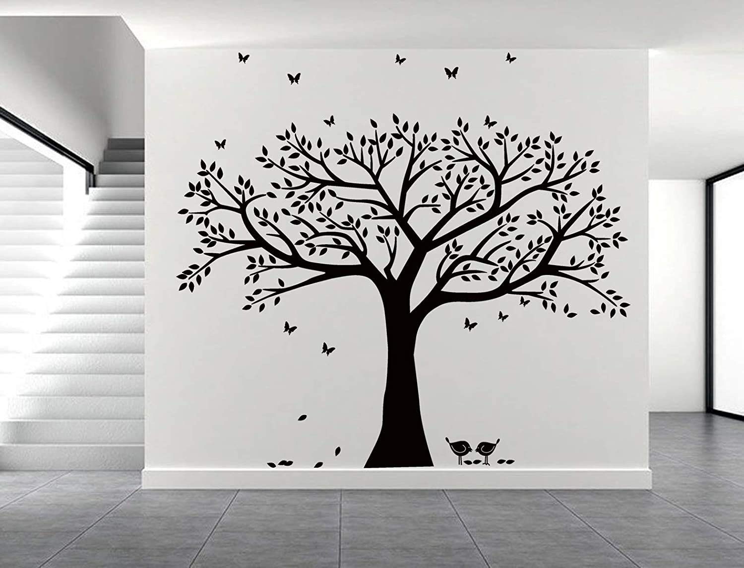 MAFENT wall decal assembly guide to create a seamless tree puzzle