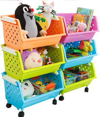 MAGDESIGNER Kids Toys Chest with Wheels enables easy assembly and mobile cleanup