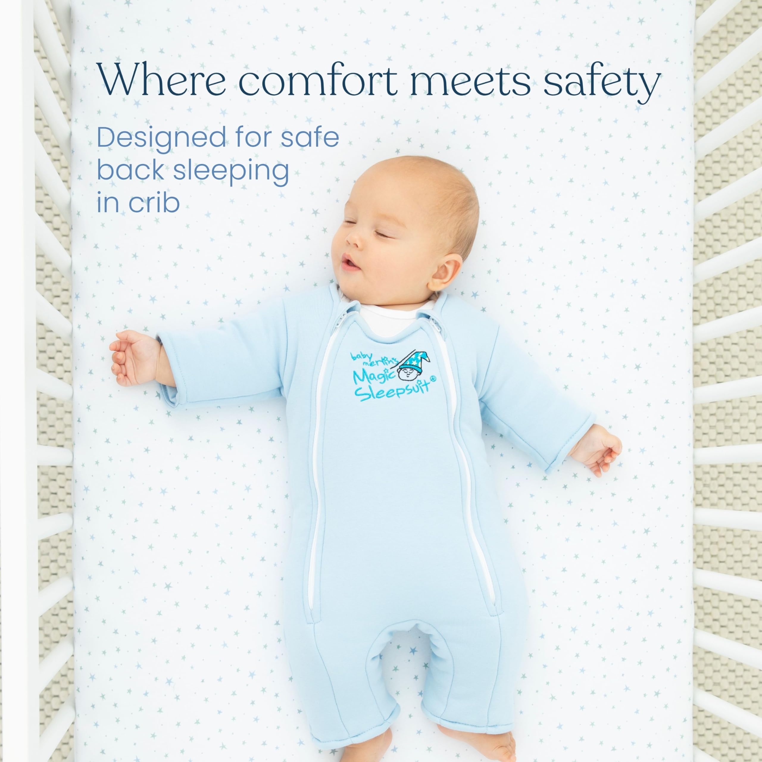 Magic Sleepsuit Merlin pink soft jersey cotton inside paired with breathable microfleece outside
