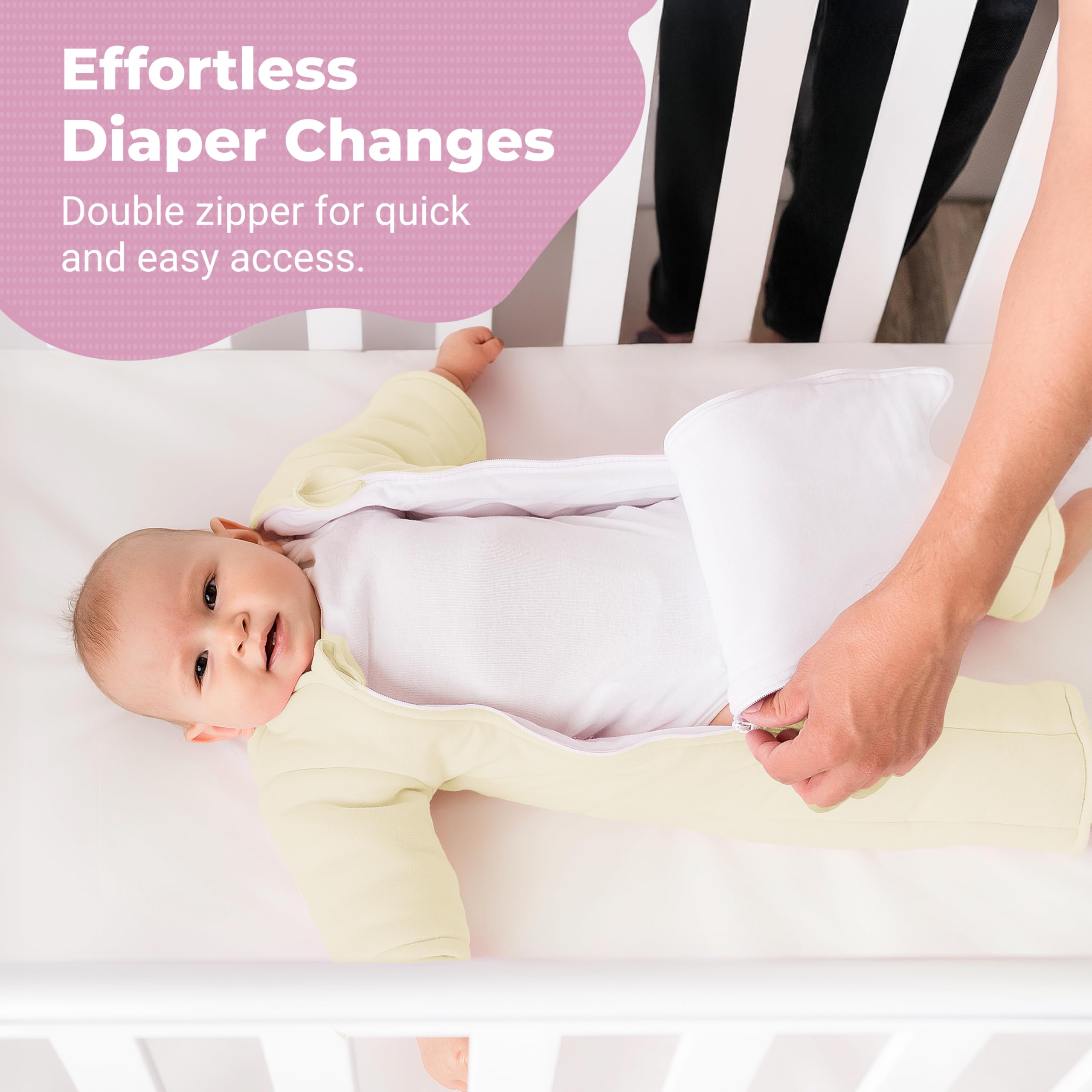 Magic Sleepsuit Merlin's microfleece outer layer provides soft warmth and breathability.
