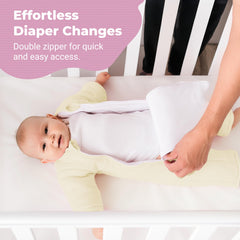 Magic Sleepsuit Merlin's microfleece outer layer provides soft warmth and breathability.