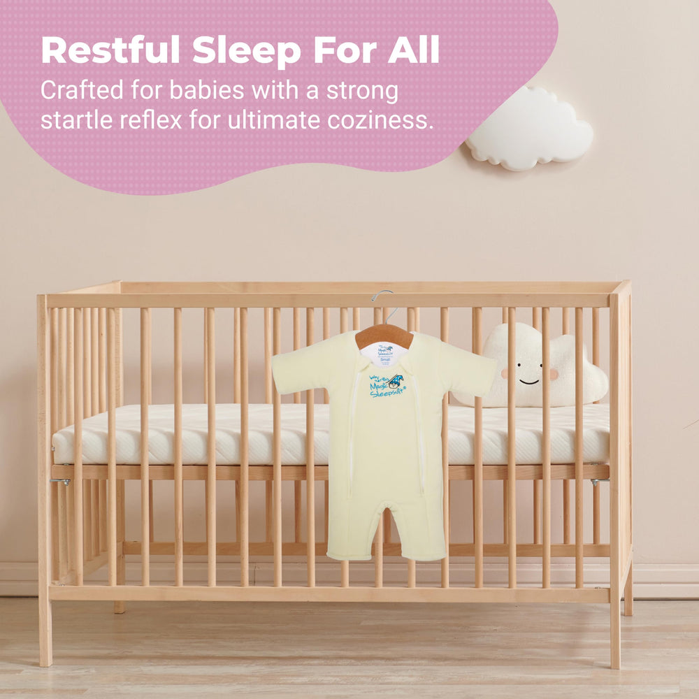 Magic Sleepsuit Merlin's open hands and feet design supports movement and self-soothing.