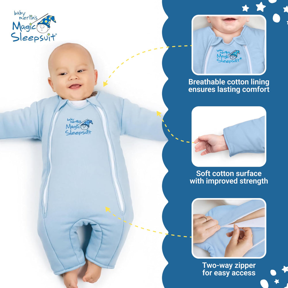 Magic Sleepsuit soft cotton inner layer close-up highlights gentle texture