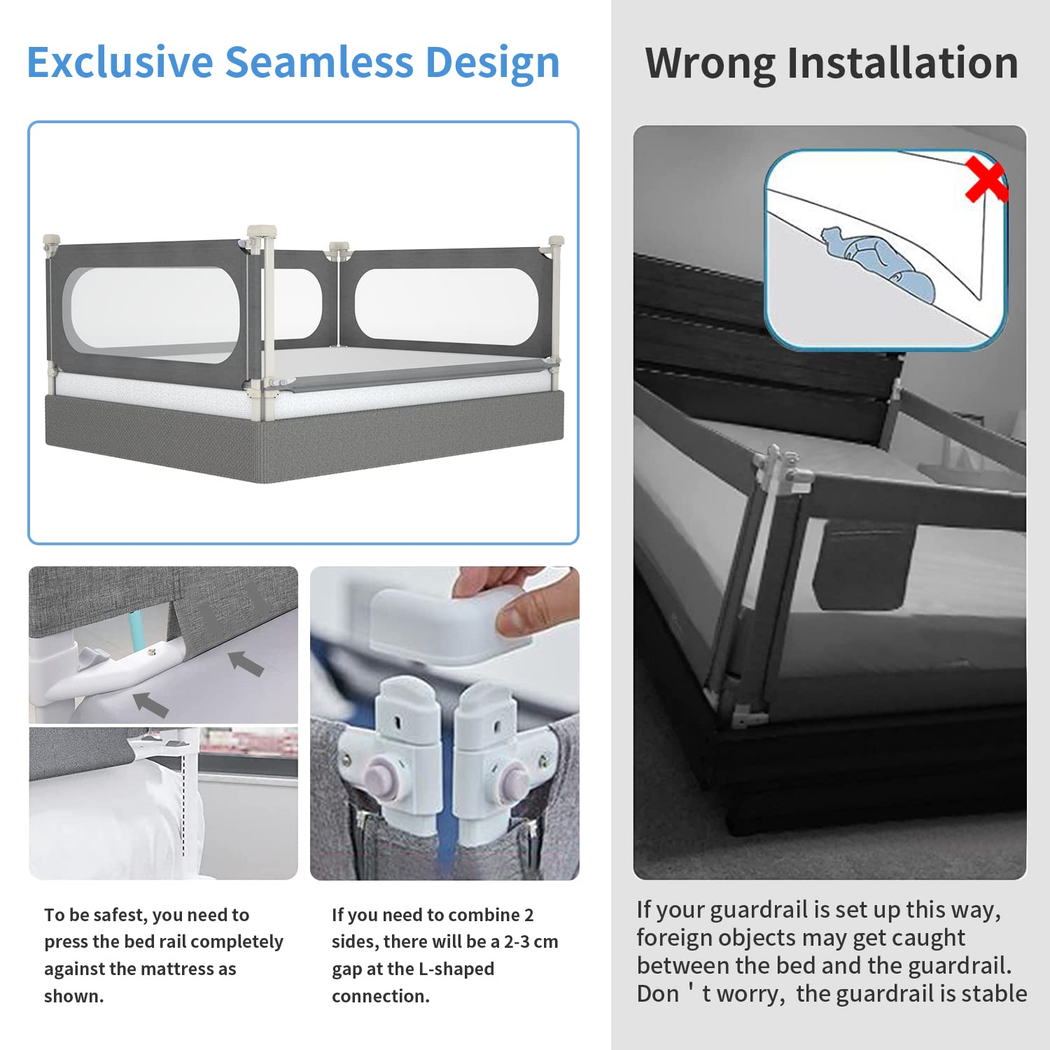 MagicFox adjustable height rail adapts from 27 to 42 inches