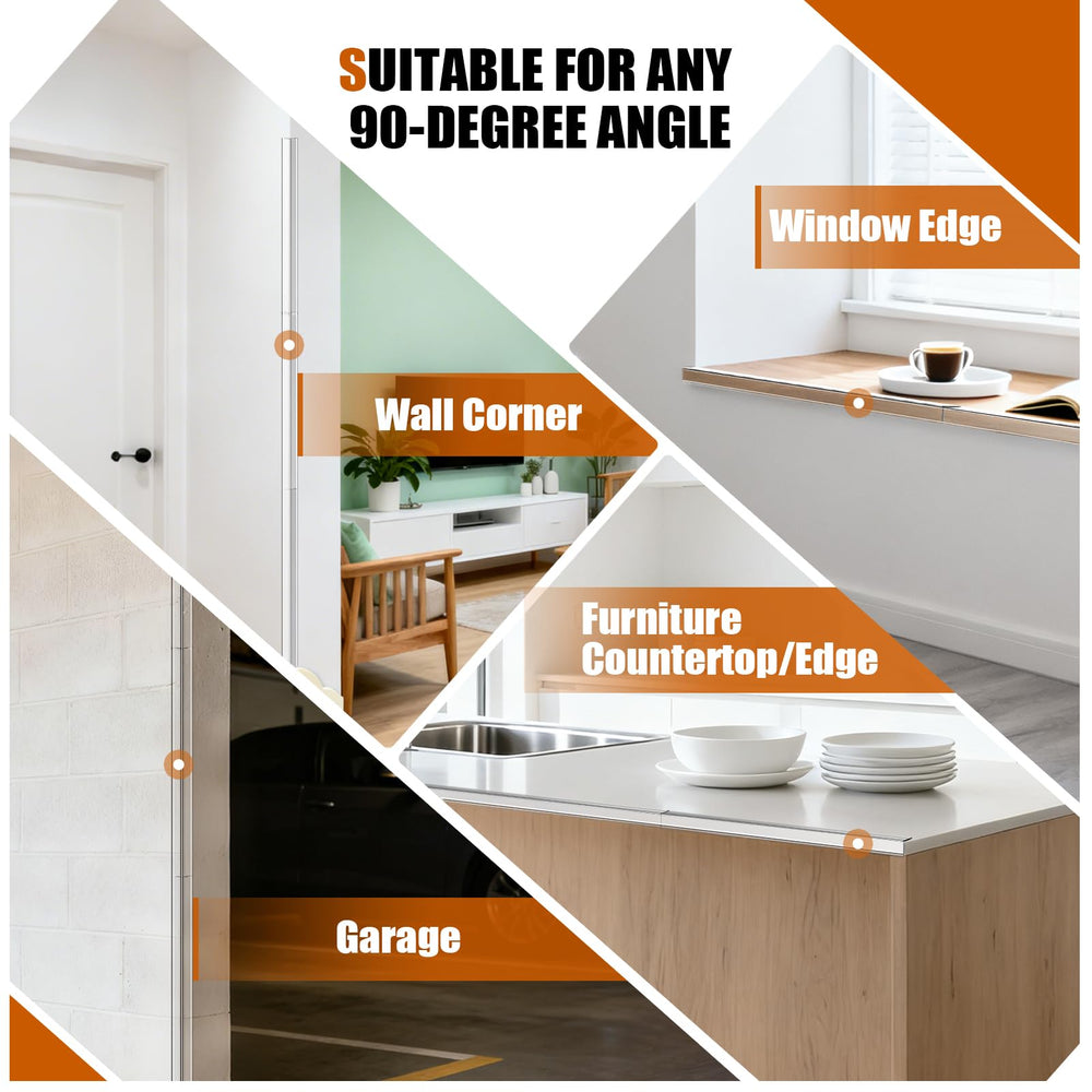 2 mm thick PVC provides sturdy, slim edge protection.